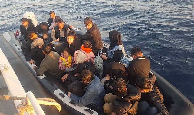 Çanakkale'de 37 kaçak göçmen ile 2 göçmen organizatör yakalandı